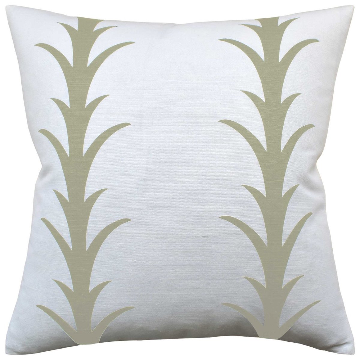 Acanthus Stripe Sand Decorative Pillows by Ryan Studio - Schumacher Celerie Kemble Fabric