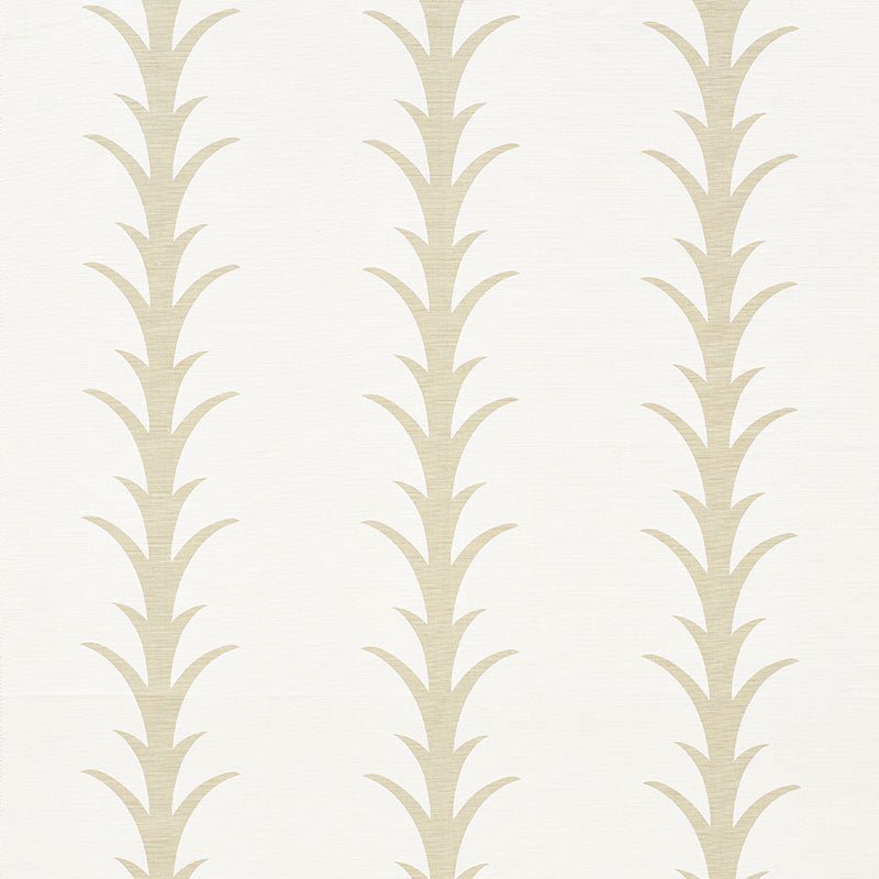 Schumacher Fabric Swatch - Acanthus Stripe Sand Decorative Pillows by Ryan Studio