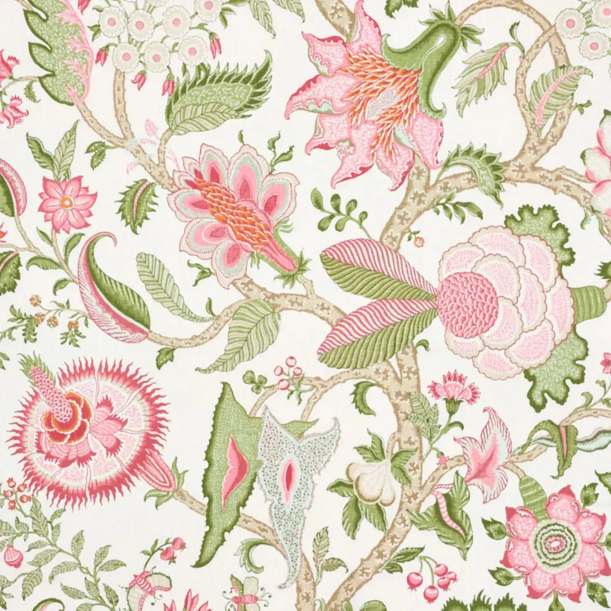 Arborvitae Pink Leaf Decorative Pillow by Ryan Studio at Fig Linens and Home | Schumacher Swatch