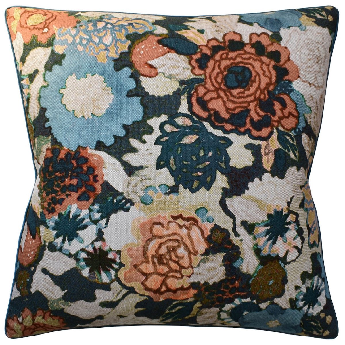 Arioso Sea & Spice Decorative Pillow | Ryan Studio at Fig Linens and Home - Lee Jofa Fabric