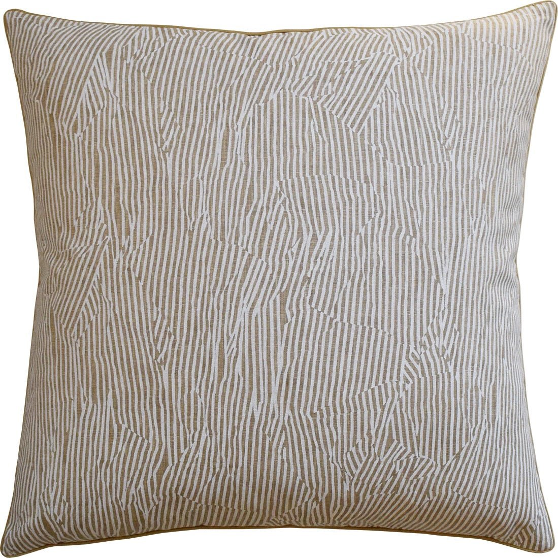Avant Linen and Off-White Decorative Pillow | Ryan Studio - Groundworks and Kelly Wearstler Fabric