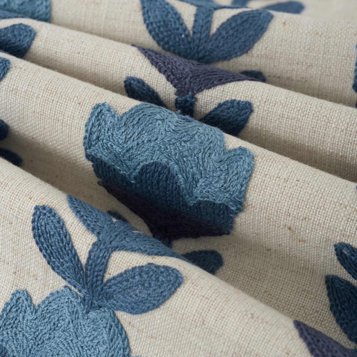 Avelie Blossom Blue Decorative Pillow Ryan Studio - Fabricut Swatch of Fabric