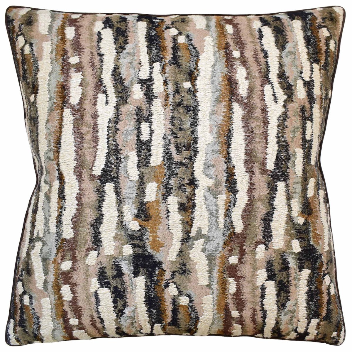 Bark Tobacco Decorative Pillow | Ryan Studio from Embroidered Kravet Donghia Fabric