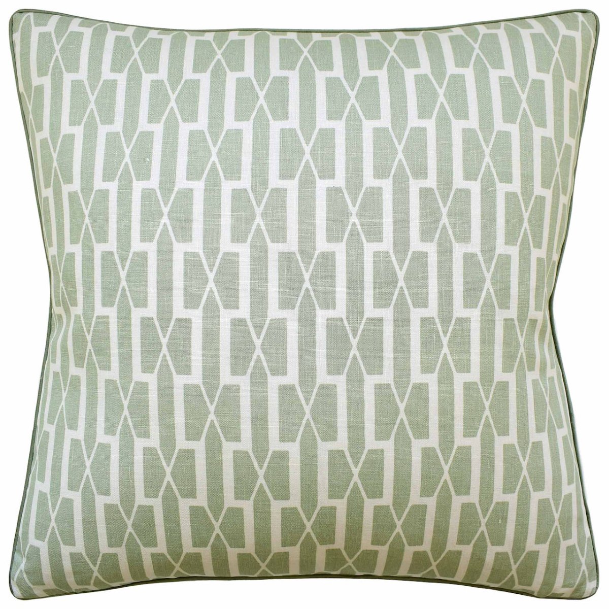 Belvedere Celadon Green Decorative Pillow | Ryan Studio from Schumacher Fabric at Fig Linens and Home