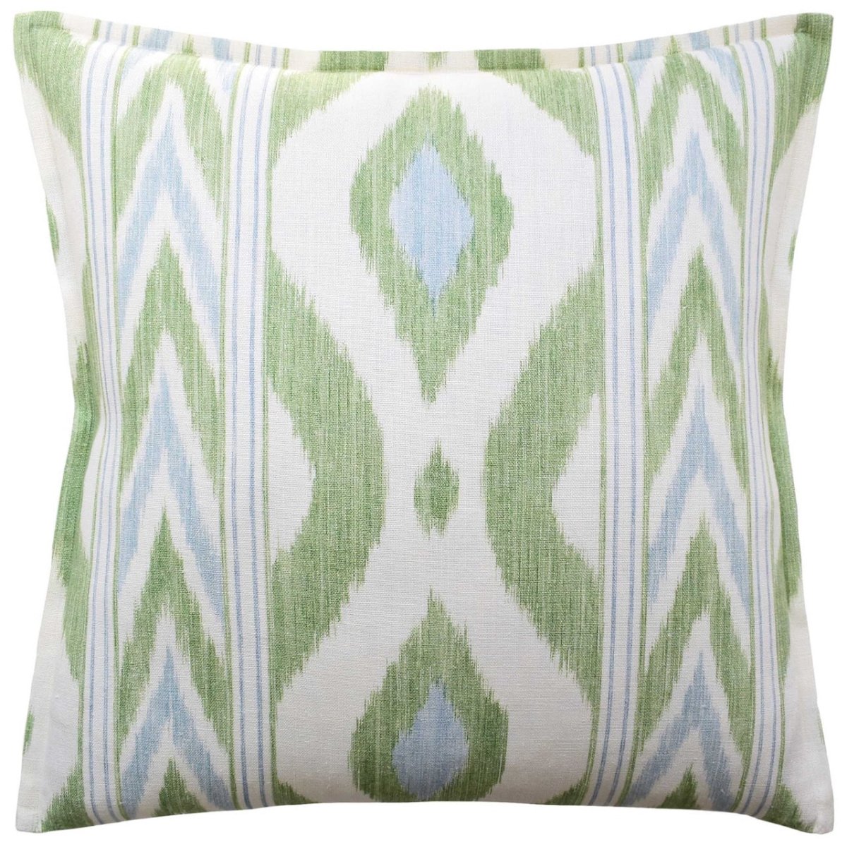 Vero Ikat Pistachio Decorative Pillow | Ryan Studio Throw Pillows at Fig Linens and Home