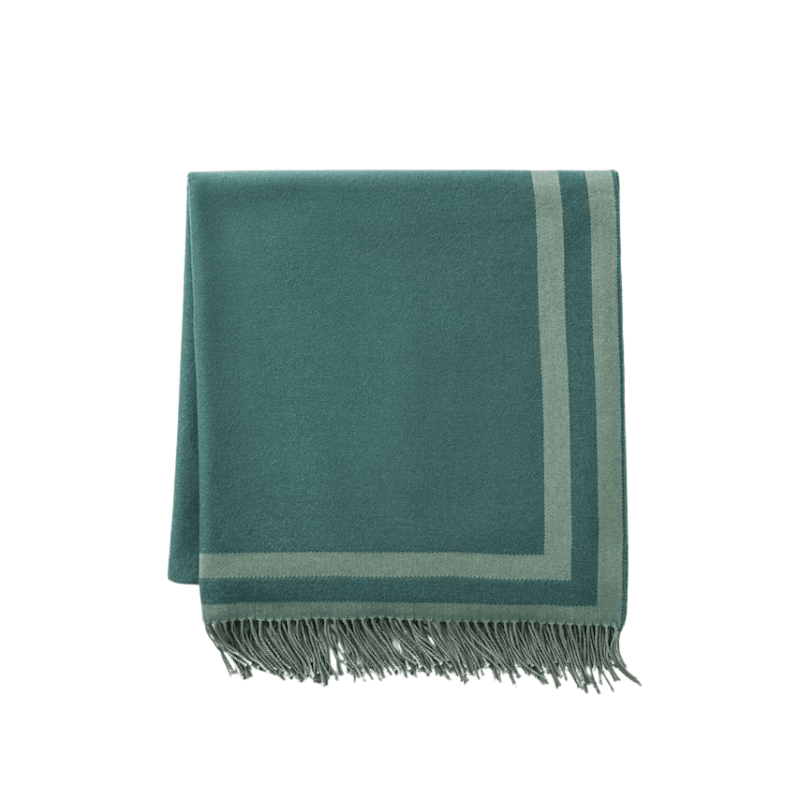 Scandia Home Carlyle Jade Throw at Fig Linens and Home - 3