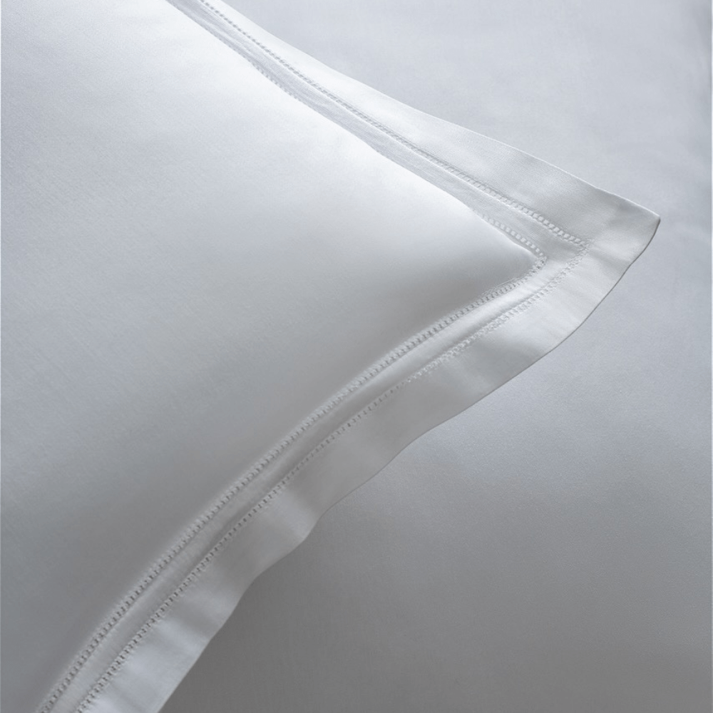 Pillow Sham Corner Detail - Lucea Sea Island Luxury Bedding by Scandia Home