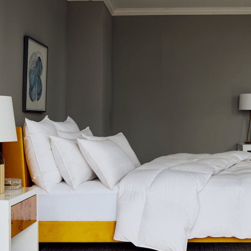 Lucerne Down Pillows Lifestyle View - Scandia Home at Fig Linens and Home