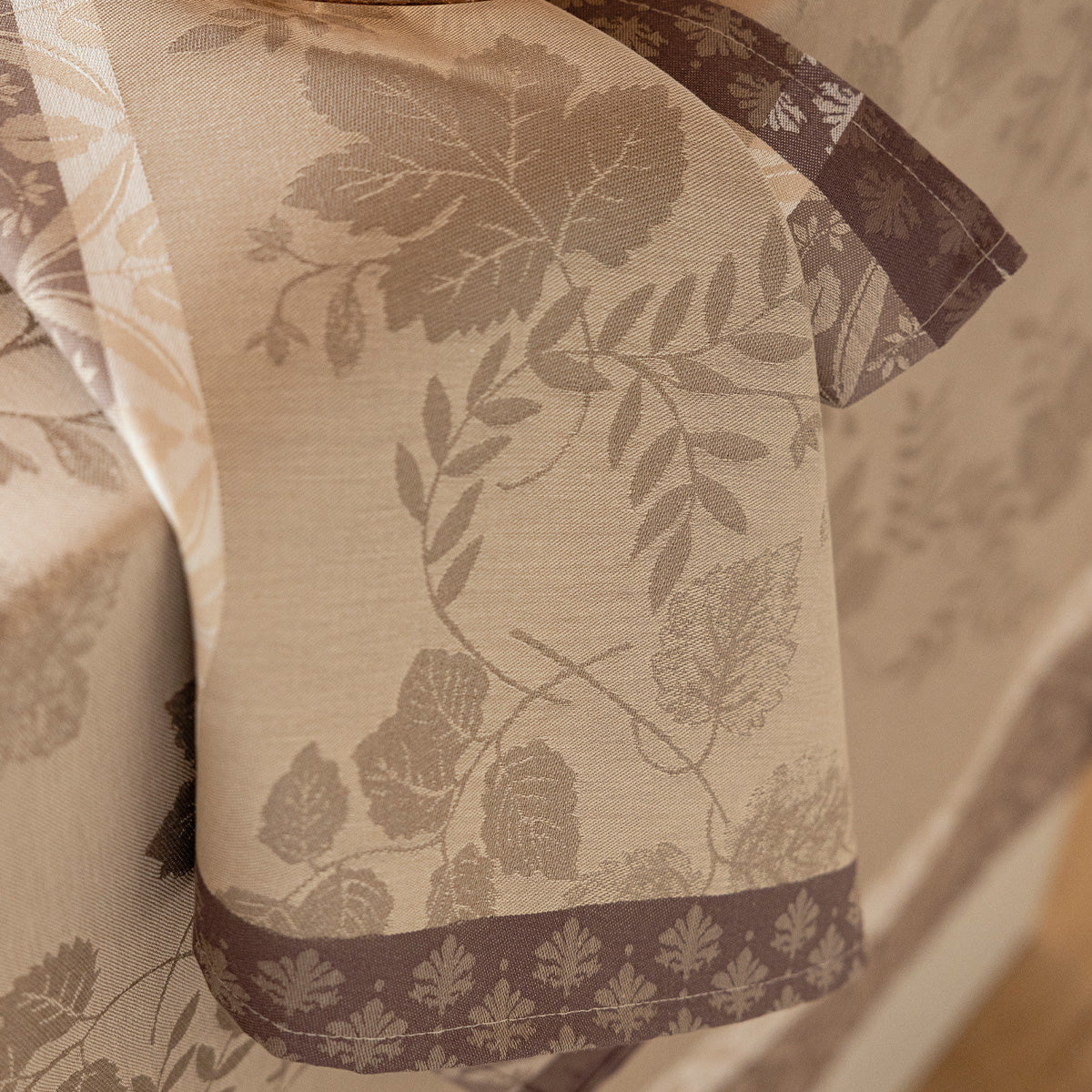 Manor Lane Beige Napkin by Le Jacquard Français