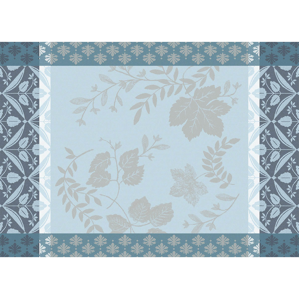 Manor Lane Enduit Blue Coated Placemat by Le Jacquard Français