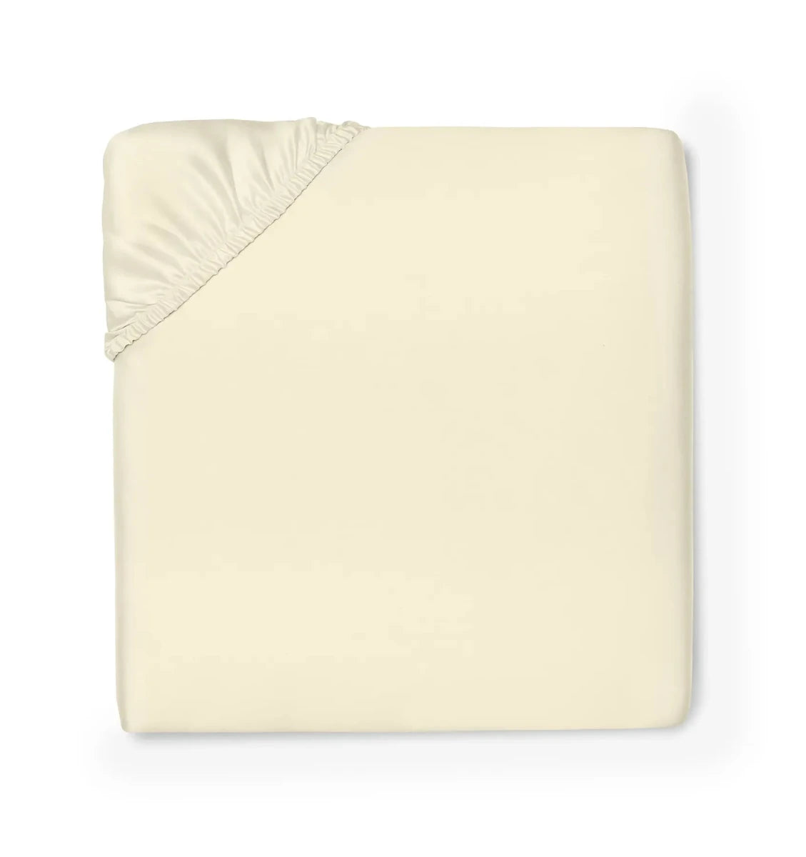 Ariel Fitted Sheet by Sferra Linens in Parchment at Fig Linens and Home - 1