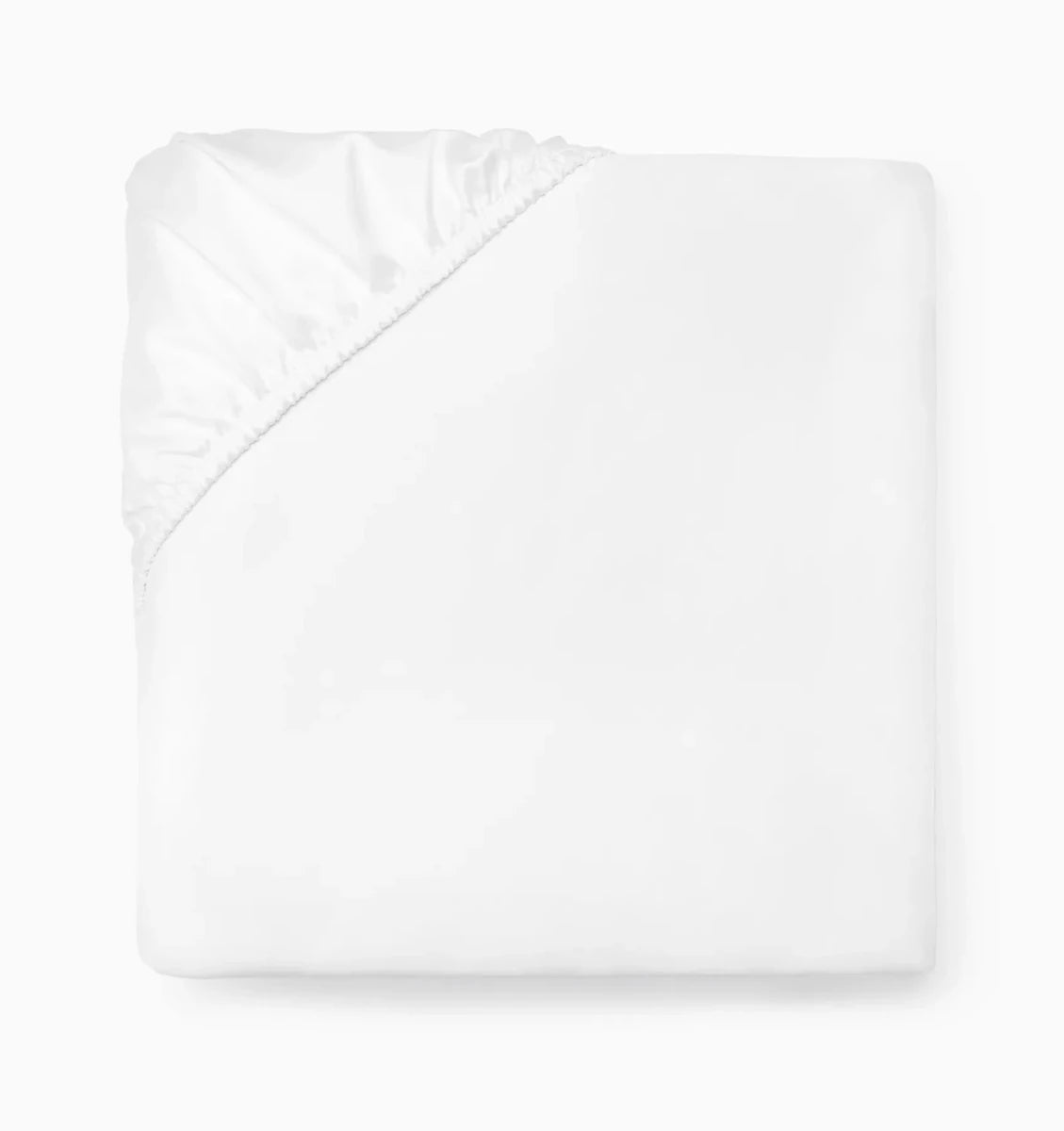Ariel Fitted Sheet by Sferra Linens in White at Fig Linens and Home - 1