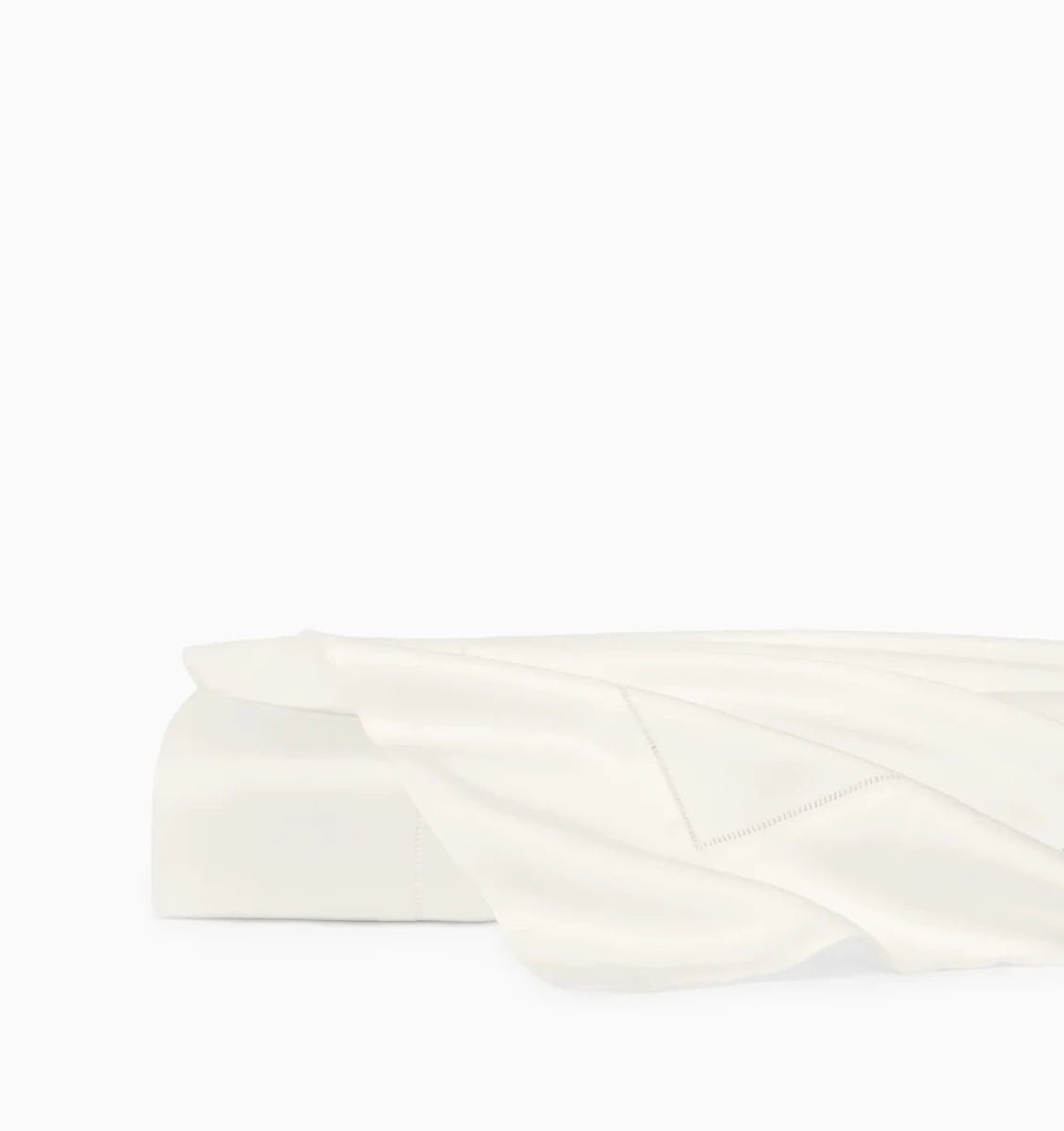 Ariel Flat Sheet by Sferra Linens in Oyster at Fig Linens and Home - 1