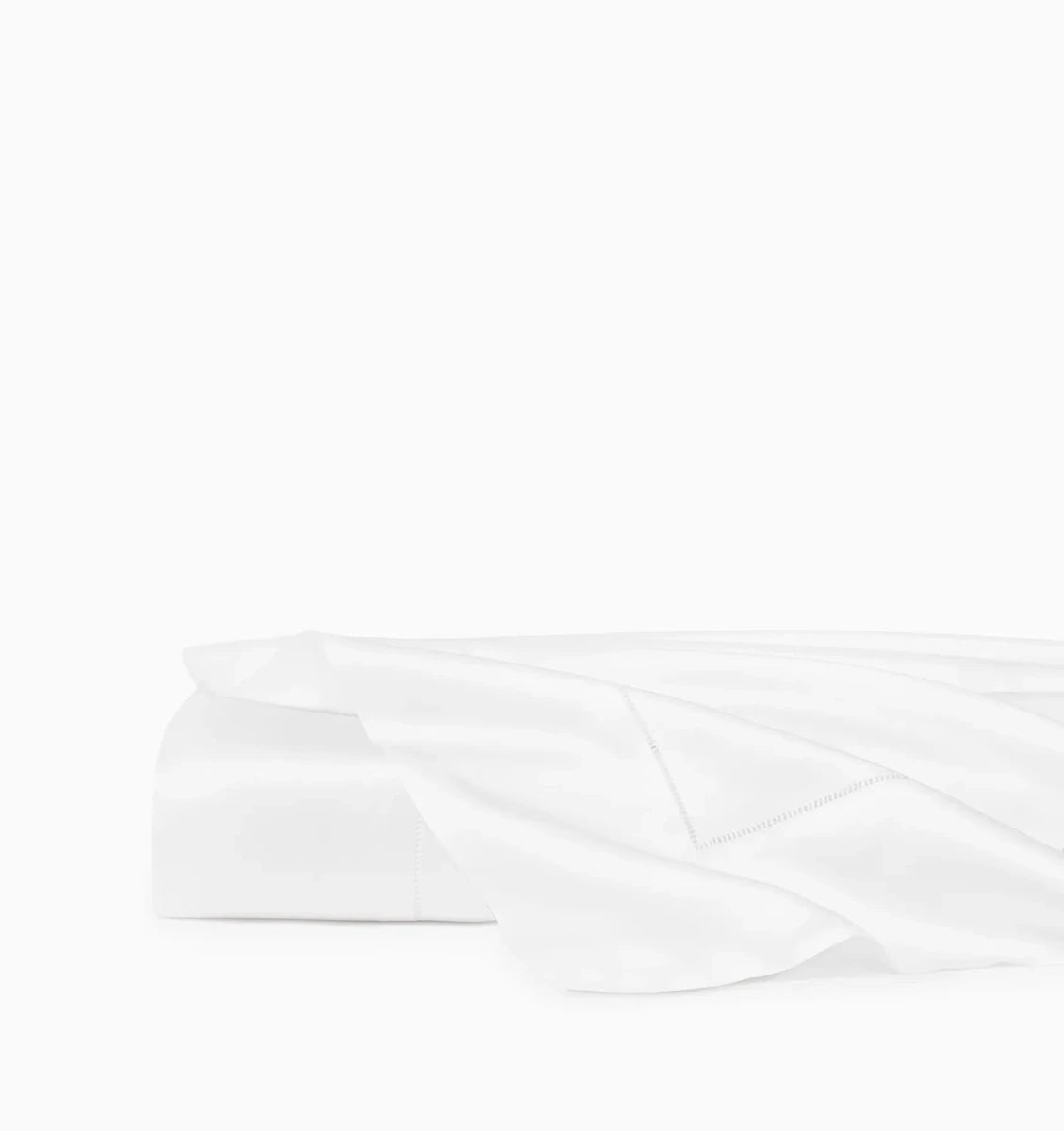 Ariel Flat Sheet by Sferra Linens in White at Fig Linens and Home - 1