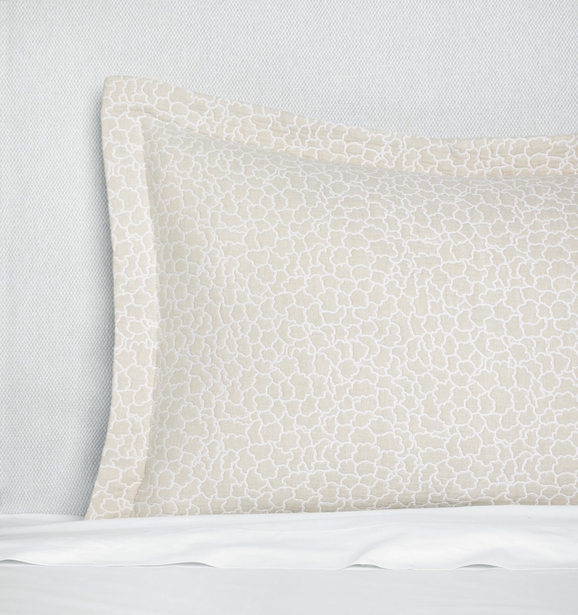 Aurelia Sand Pillow Sham by Sferra x Scalamandre at Fig Linens and Home
