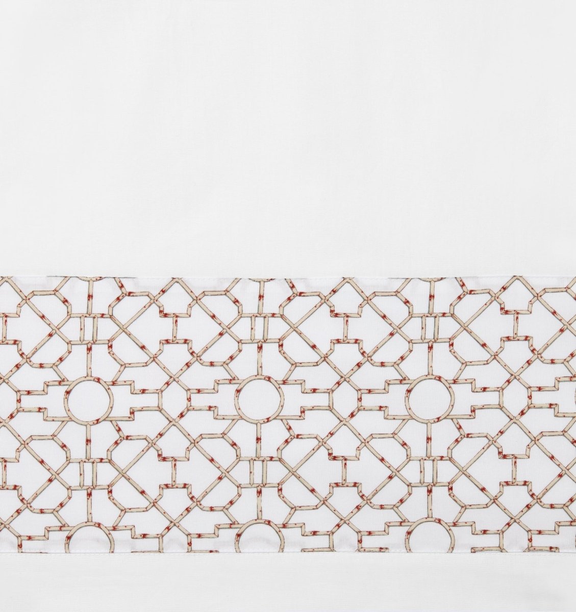 Baldwin Bamboo Bedding | Sferra Linens x Scalamandré at Fig Linens and Home - Sheets Detail View