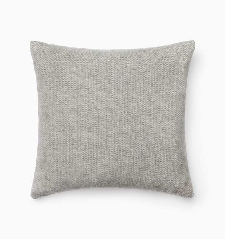 Sferra Linens Cervino Wool & Cashsmere Decorative Pillow 22X22" Grey