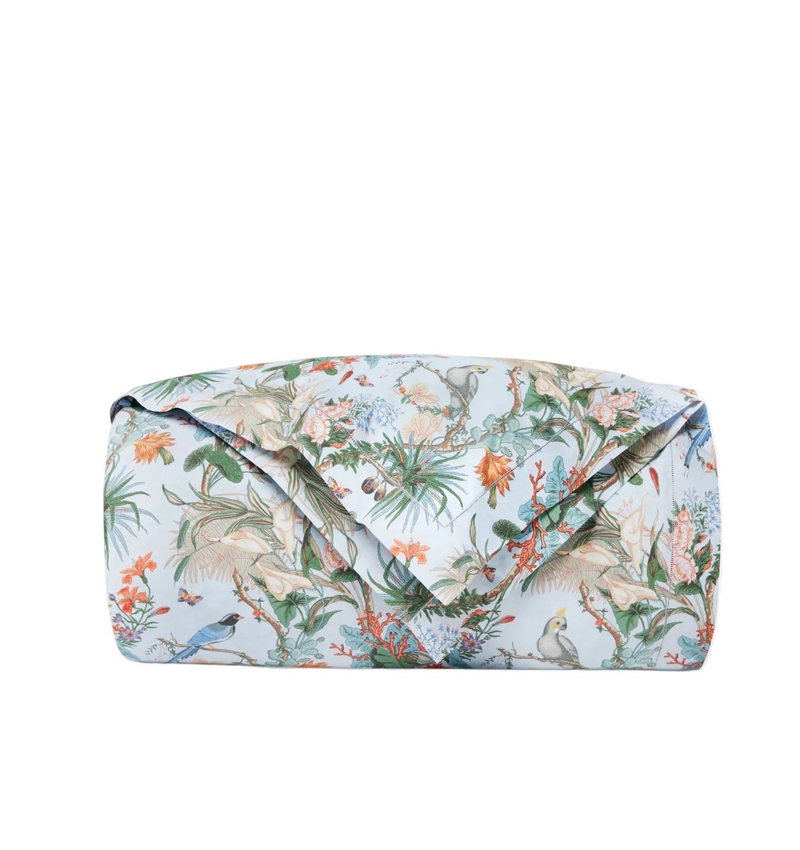 SFERRA Scalamandre CINQUE TERRE DUVET COVER AQUA Sky at Fig Linens and Home