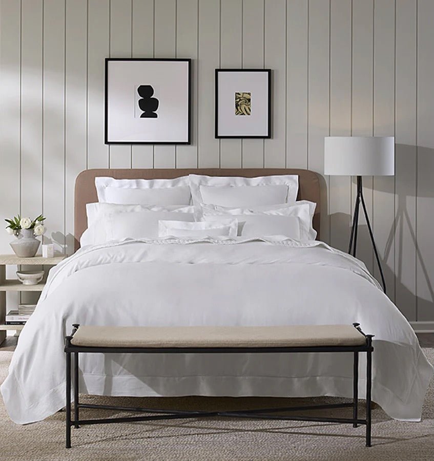 100% Linen Bedding - Sferra Classico Linen Duvet Covers and Bed Sheets