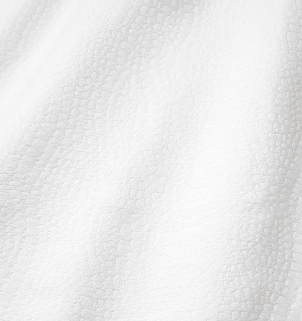 Cobblestones White Matelasse Coverlets by Sferra Fabric Swatch