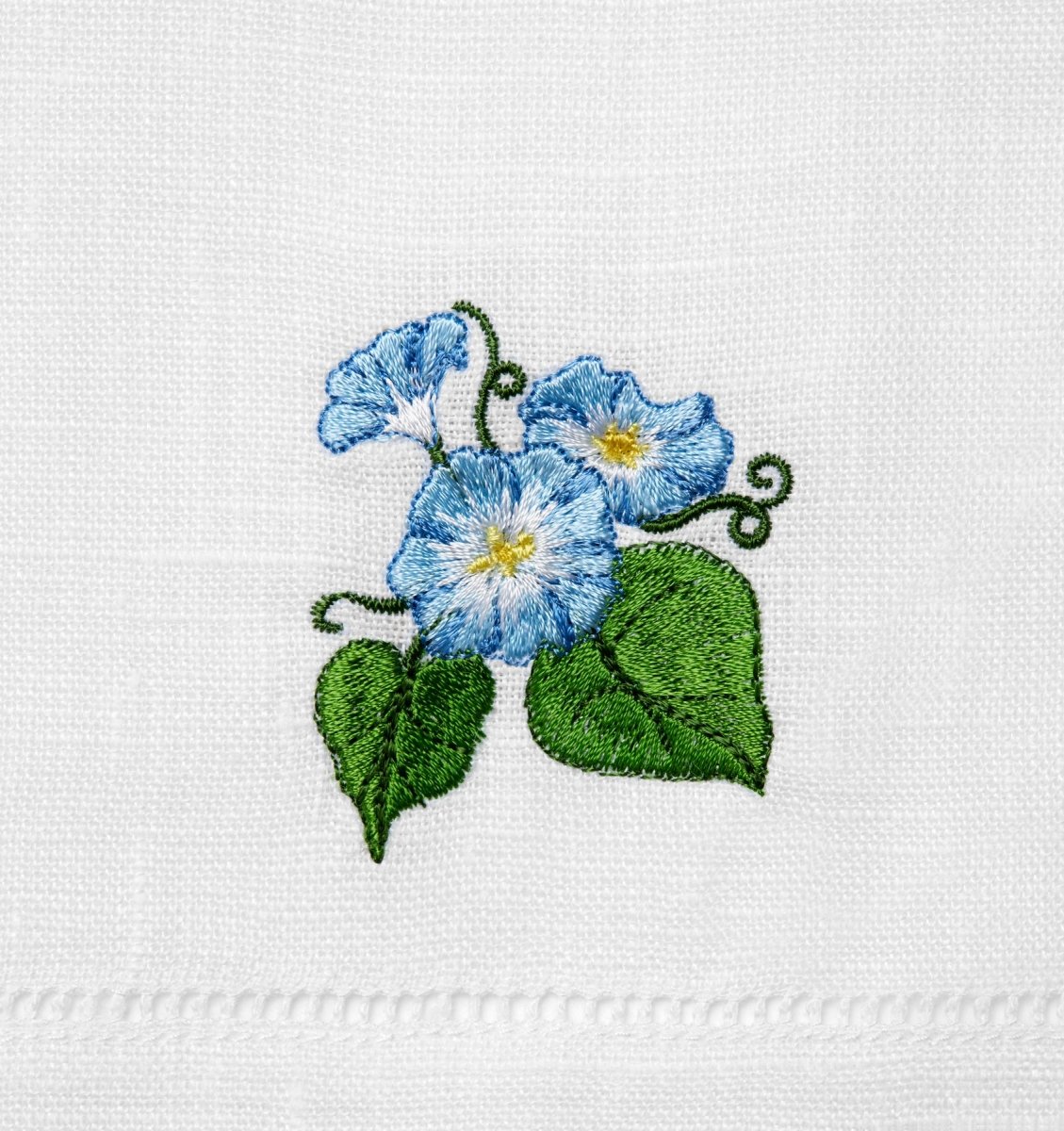 Fiorenza Birthflower Guest Towels - September Morning Glory - Fig Linens and Home