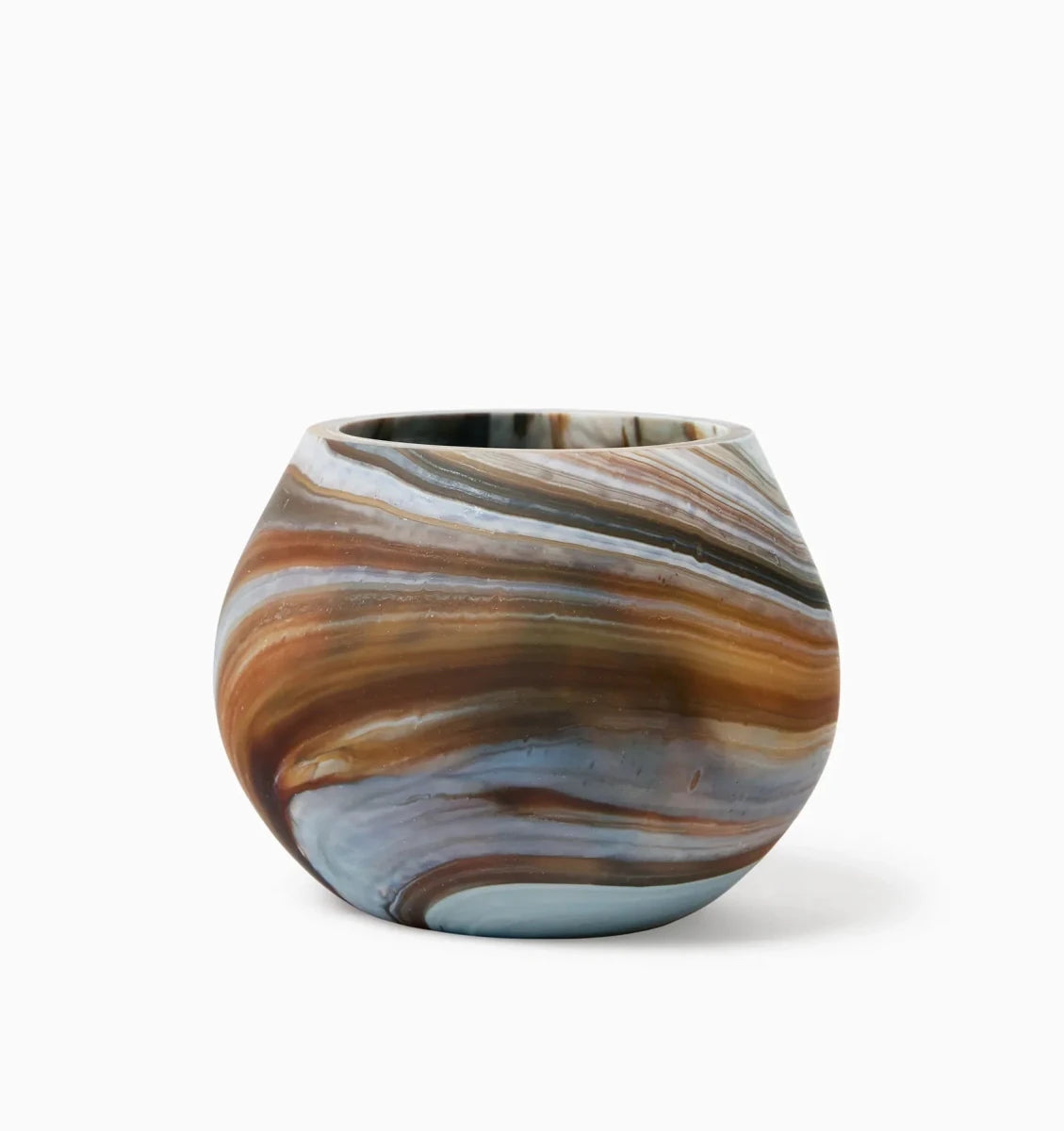 Giove Votive Holder by Sferra Linens in Bark at Fig Linens and Home - 2