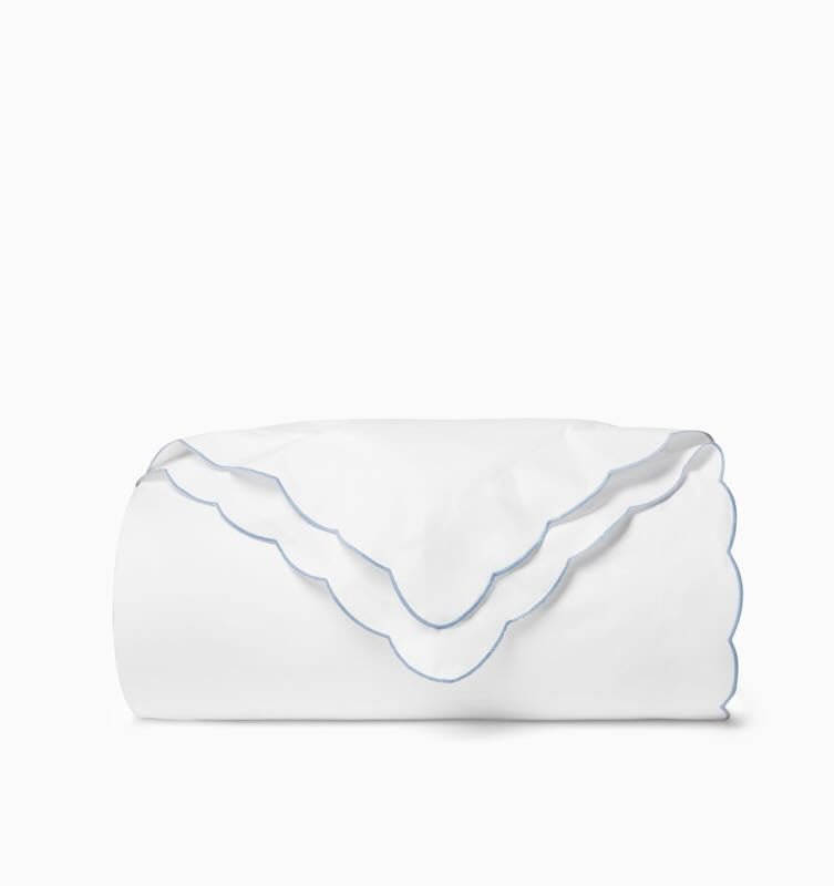 Limana - Twin Duvet Cover 68X86 White/Sea Sferra