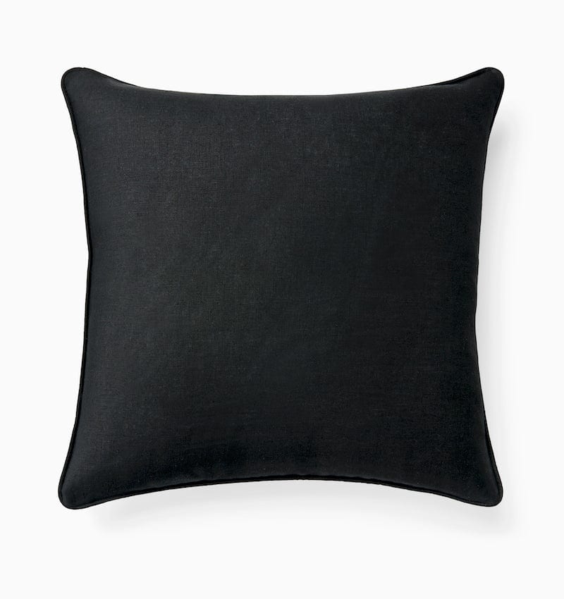 Manarola Natural and Black Decorative Pillow by Sferra DECORATIVE PILLOW 20X20 Natural/BLACK at FIG LINENS AND HOME 2