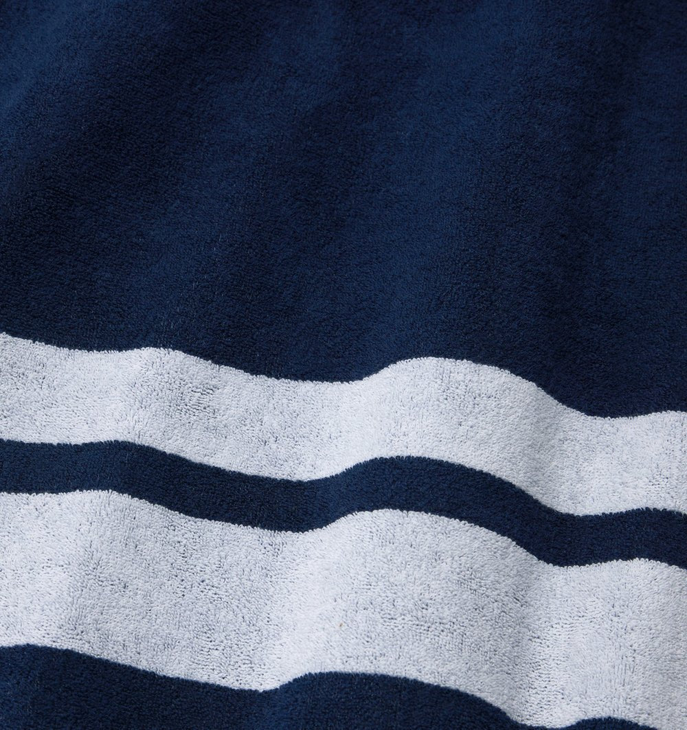 Sferra Mareta Beach Towel in Midnight at Fig Linens and Home - 2