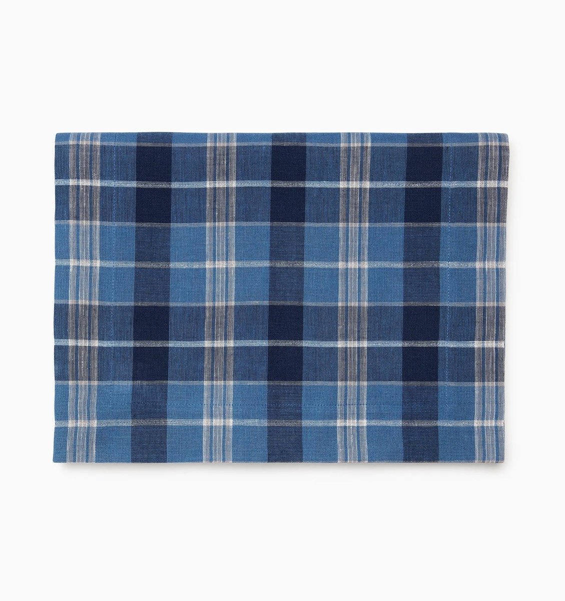 Masseria Table Runner by Sferra Linens in Cadet/Navy at Fig Linens and Home - 2