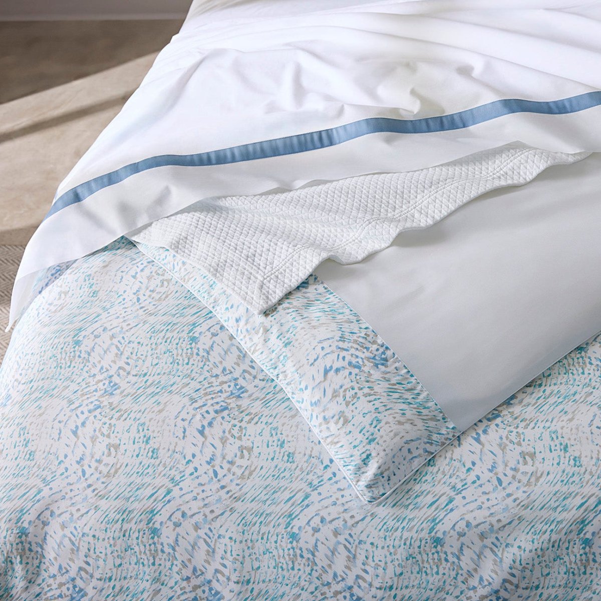 Meloria Bedding by Sferra APPLE KING DUVET COVER 106X92 at FIG LINENS AND HOME 4