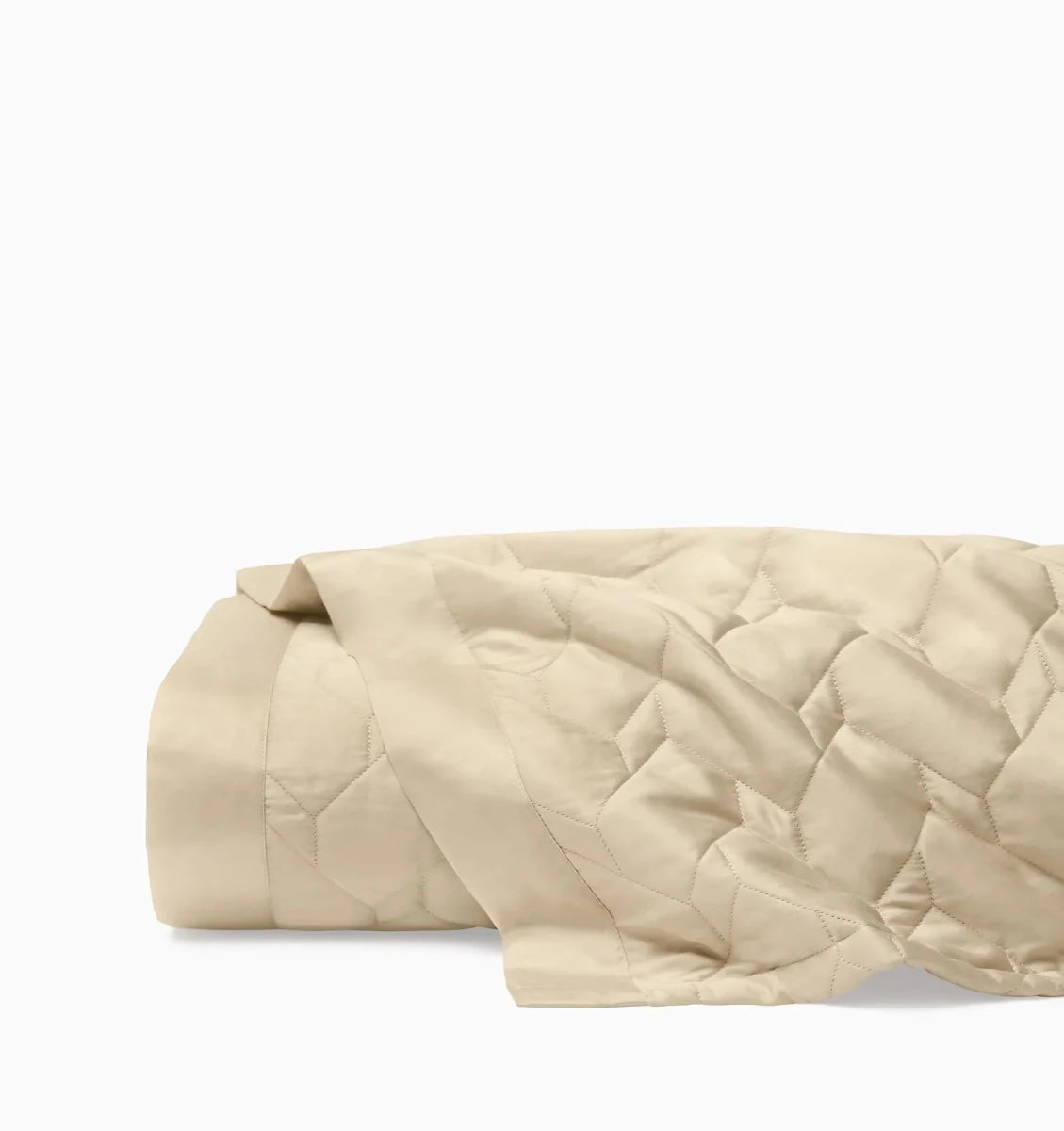 Palatino Quilt by Sferra Linens in Sand at Fig Linens and Home - 2