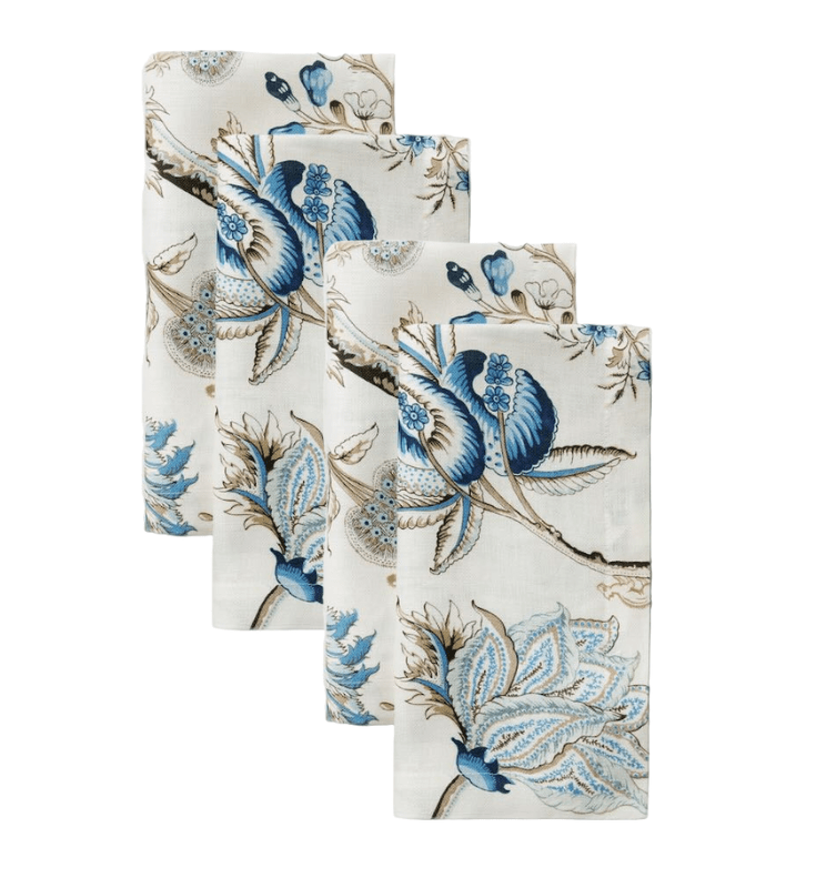 Pondicherry Napkins Set by Sferra x Scalamandre - 4 Cloth Napkins at Fig Linens and Home