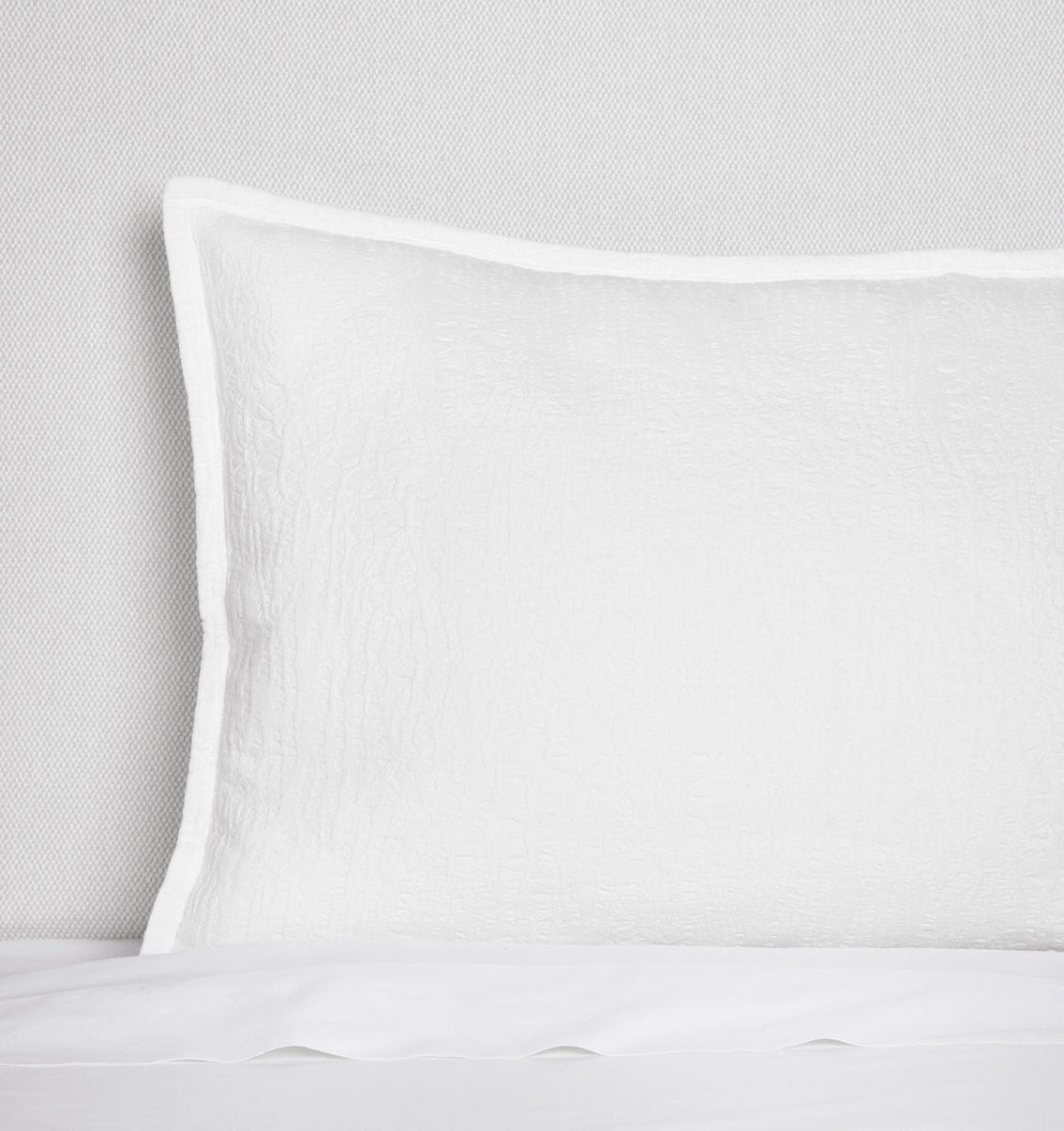 Sferra Linens Euro and Super Euro Shams in White at Fig Linens and Home