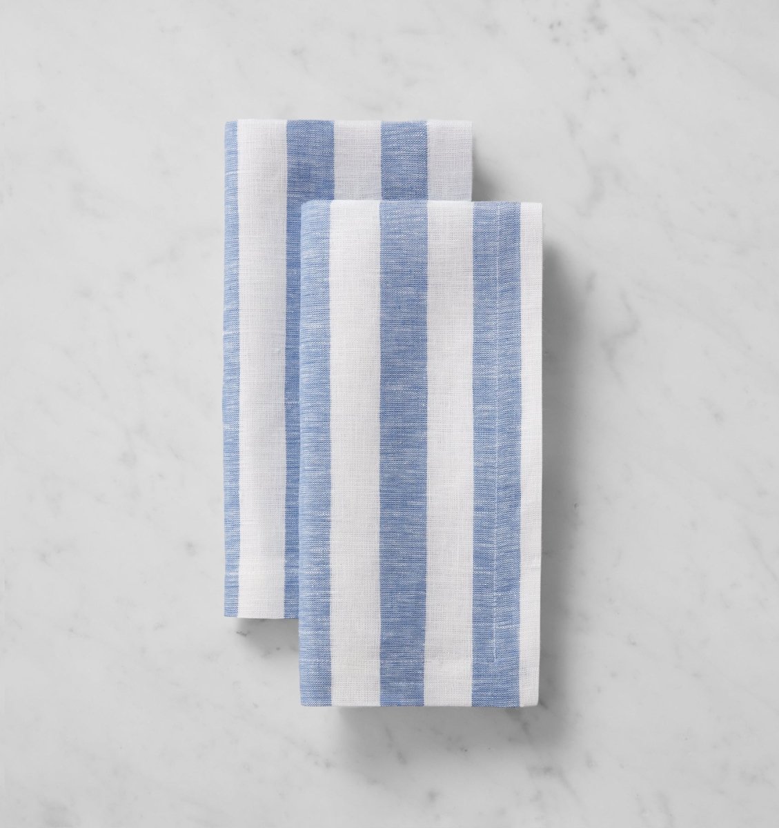 Stramare Dinner Napkins, Set of 4 by Sferra Linens DINNER NAPKIN 22X22 - Set of 4 WHITE/OCEAN at FIG LINENS AND HOME 4
