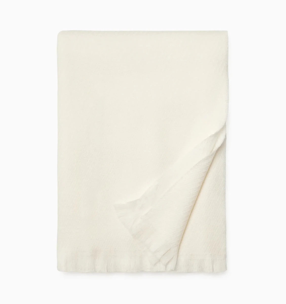 Taormina Throw by Sferra Linens in Ecru at Fig Linens and Home - 5