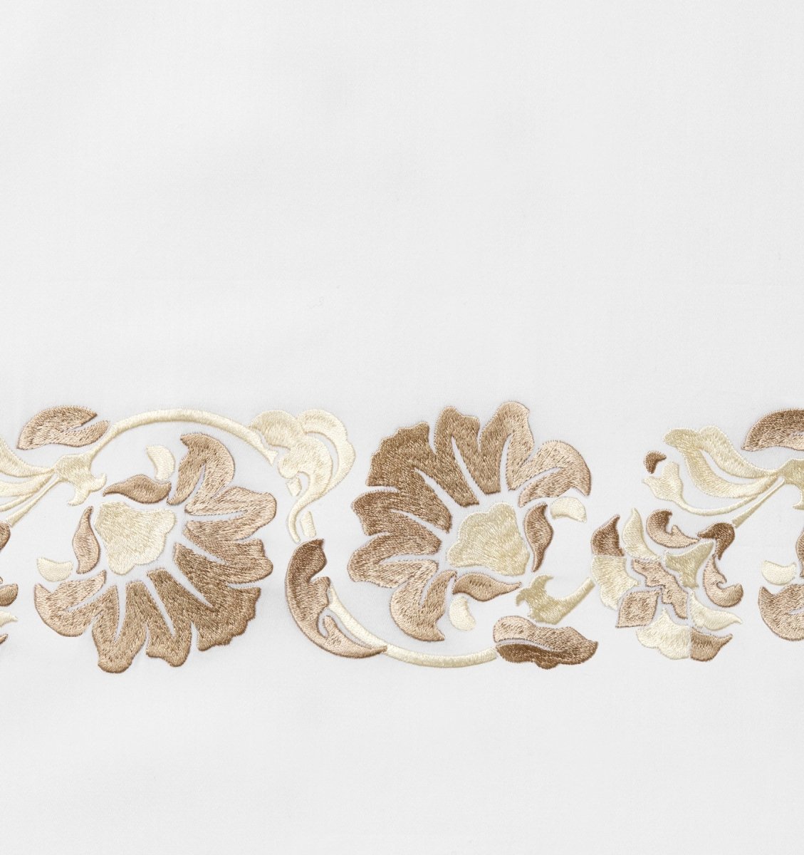 Tralcio Sand Bedding by Sferra at Fig Linens and Home - Fabric Swatch