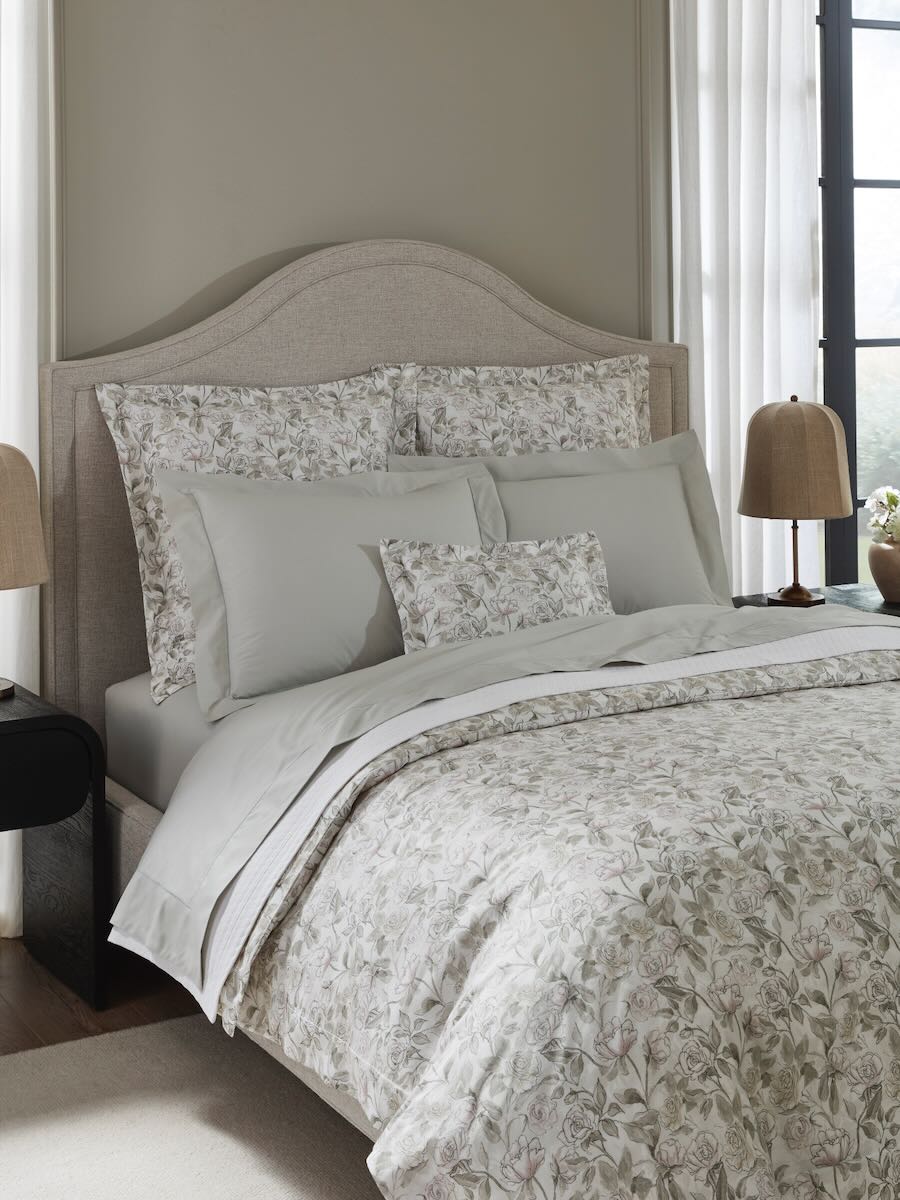 Victoria Willow Standard Sham 21X26 | Sferra at Fig Linens and Home