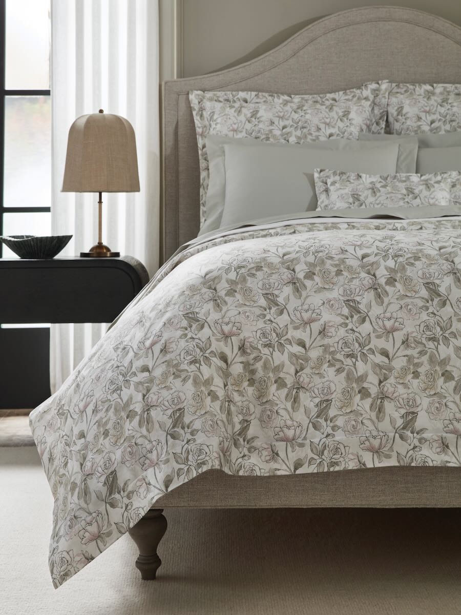 Victoria Willow Full Queen Duvet Cover 88X92 | Sferra at Fig Linens and Home