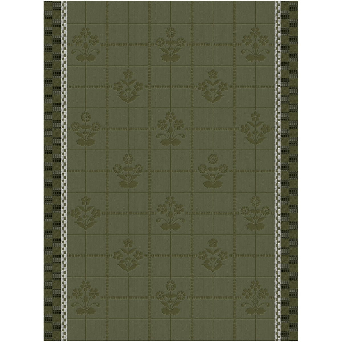 Lulu Luce Green 24" x 31" Tea Towel by Le Jacquard Français