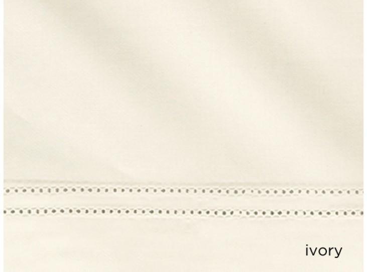 Fig Linens - Virtuoso Sheeting Duvet and Shams by Peacock Alley - Ivory