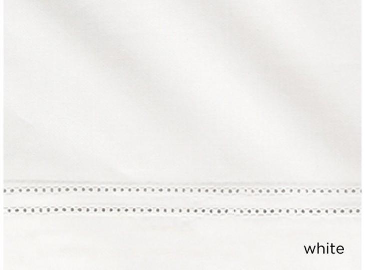 Fig Linens - Virtuoso Sheeting Duvet and Shams by Peacock Alley - White