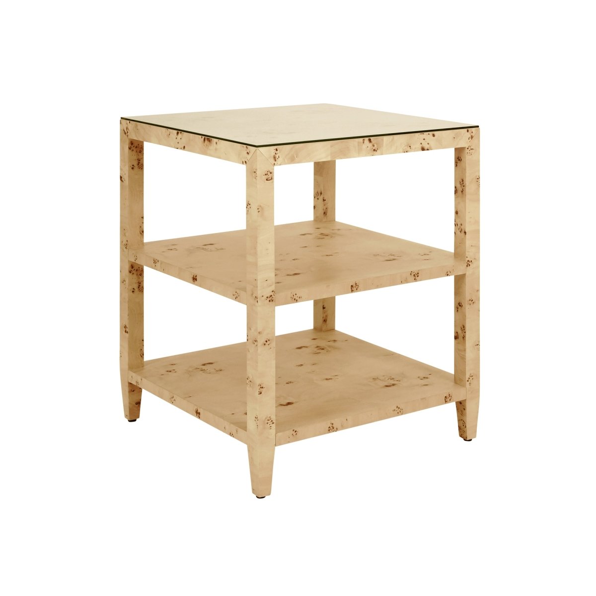 Amie Burlwood Side Table by Worlds Away at Fig Linens and Home 2