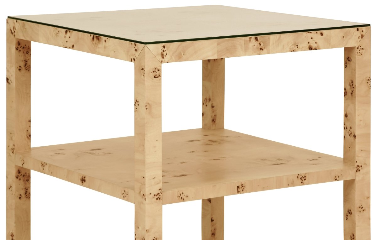 Amie Burlwood Side Table by Worlds Away at Fig Linens and Home 3
