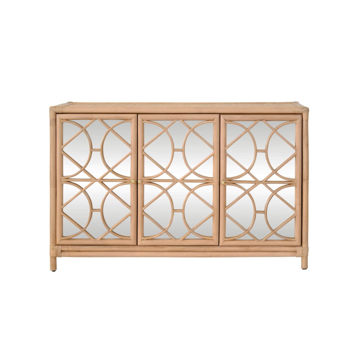 Aria Natural Buffet Cabinet | Worlds Away Furniture at Fig Linens and Home - Front of Cabinet