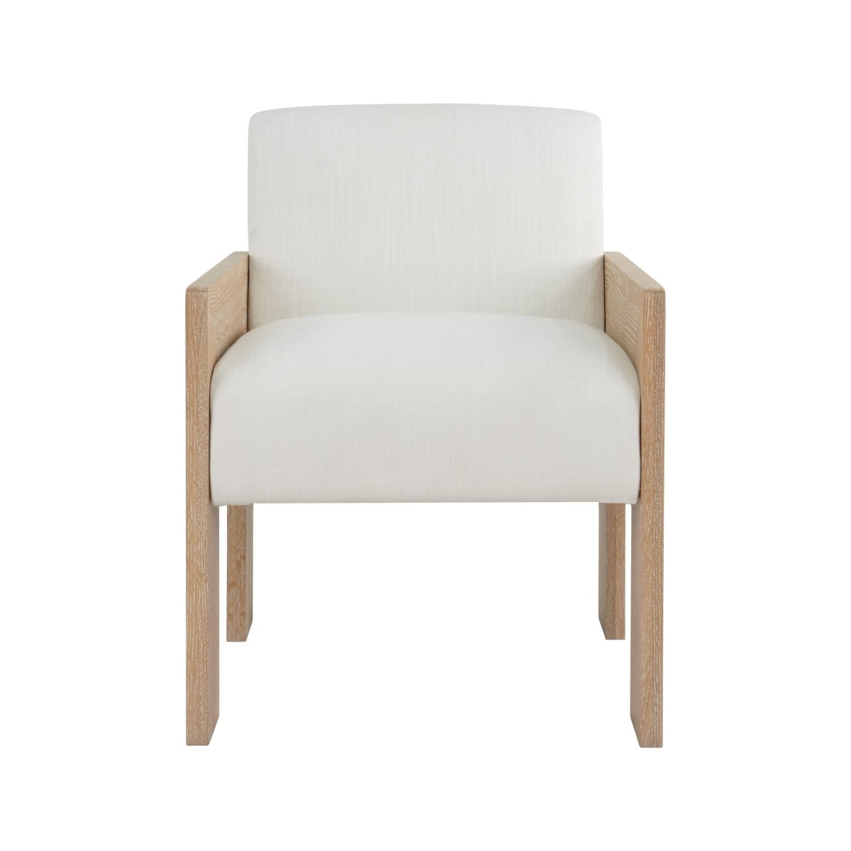 Astor Cerused Oak Dining Chair by Worlds Away 33.25"H x 24.25"W x 25.25"D Cerused Oak at FIG LINENS AND HOME 2