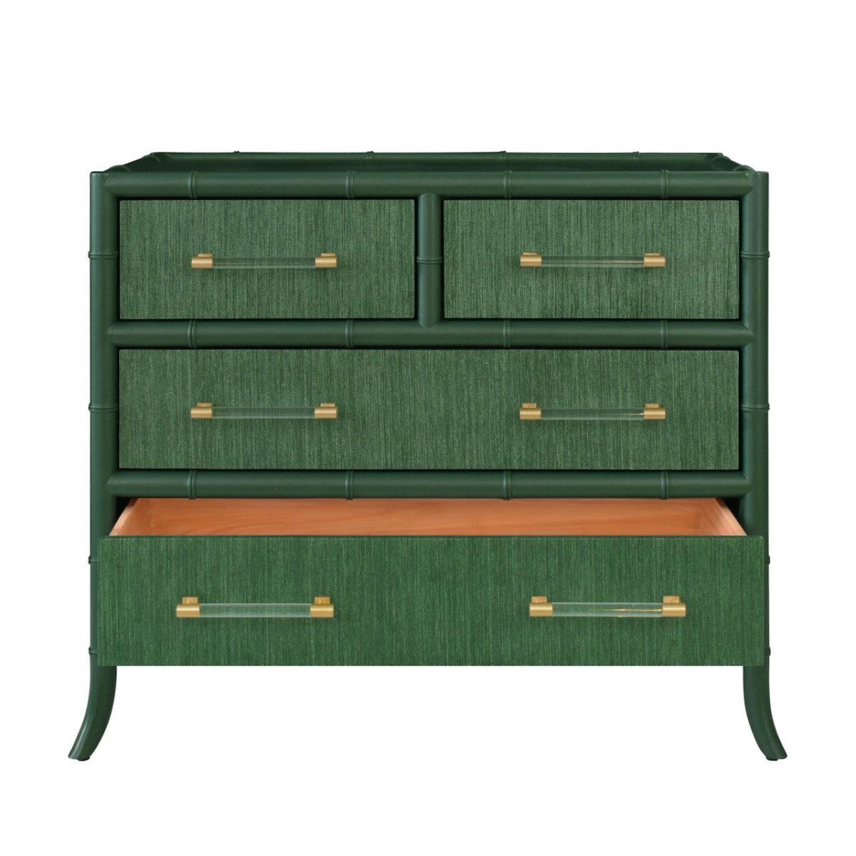 Beckett Green 4-Drawer Dresser by Worlds Away at Fig Linens and Home 3