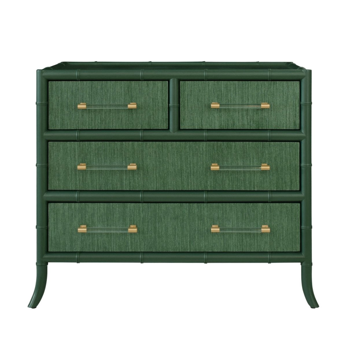 Beckett Green 4-Drawer Dresser by Worlds Away at Fig Linens and Home 1