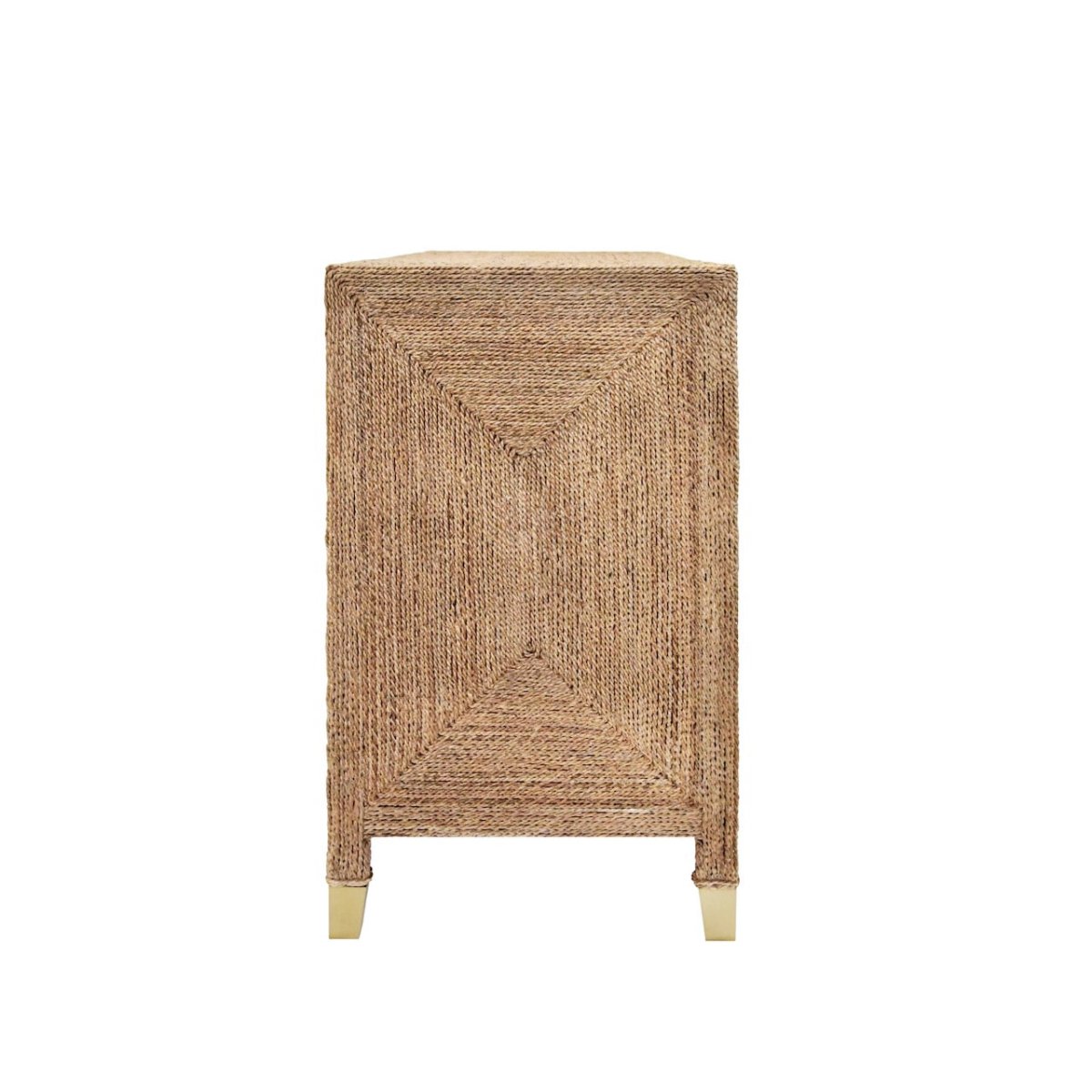 Casey Rope Buffet Cabinet | Worlds Away Dining Console at Fig Linens and Home - Side View