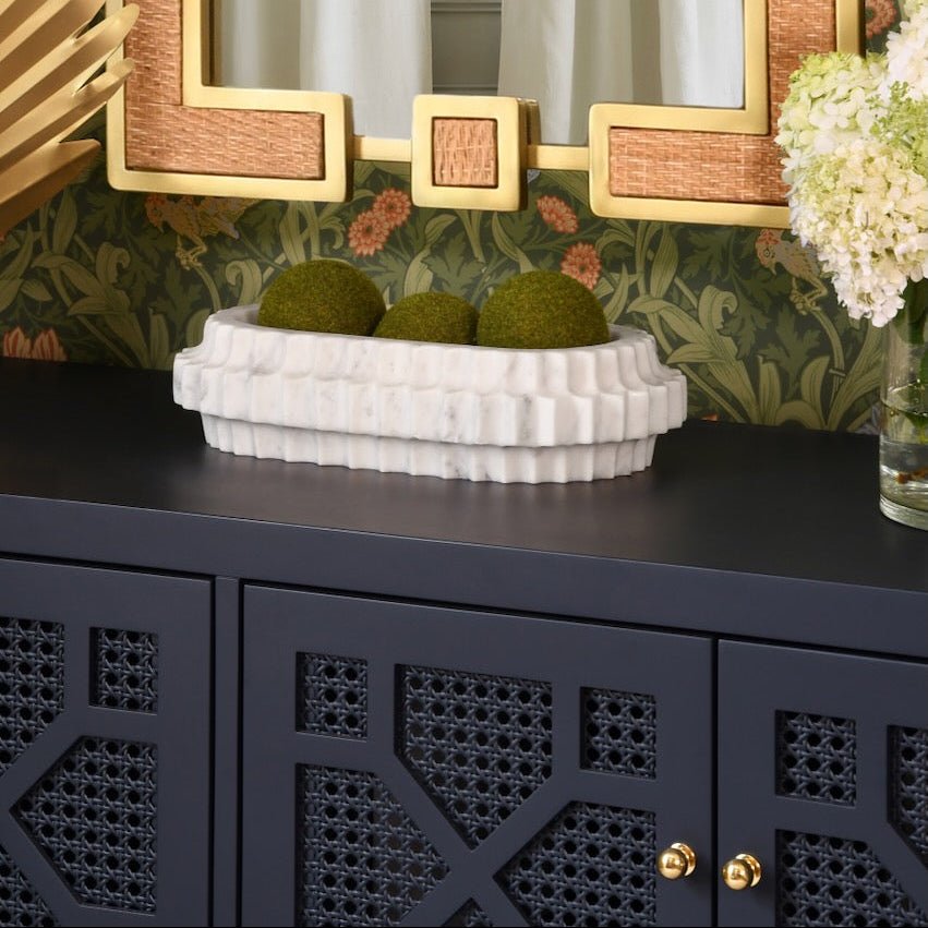 Claire Navy Blue Buffet | Worlds Away 4 Doors Consoles & Sideboards at Fig Linens and Home 8